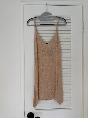 Brandy Melville Beige Floral Mini Dress